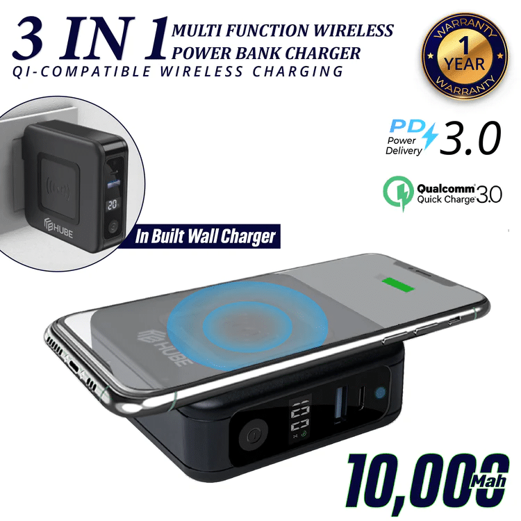 3-in-1 Fast Charging Power Bank