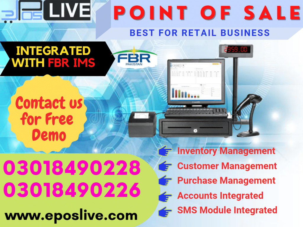 POS Software FBR Point of Sale Software ePOSLIVE ADBYU