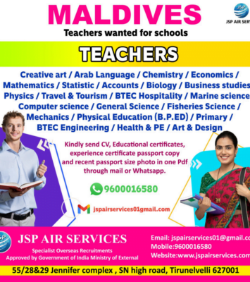 Teacher Jobs in Maldives