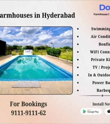 Farmhouse with pool near Shamshabad